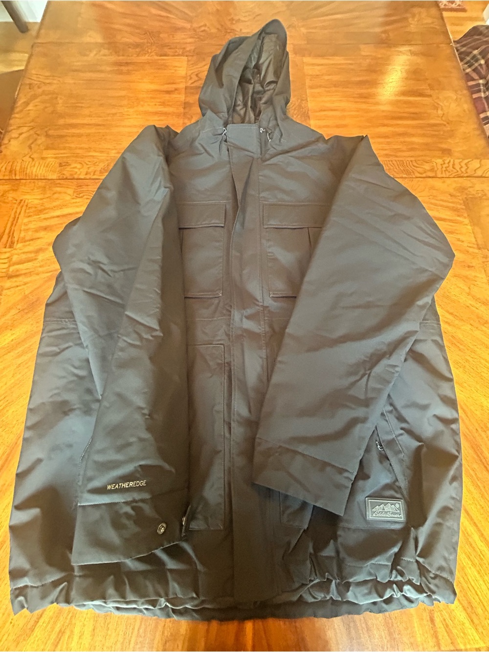 Eddie Bauer WeatherEdge Black Hooded Jacket